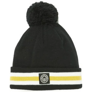 Duck and Cover Men's Striped Bobble Hat - Neo Black Afbeelding 1