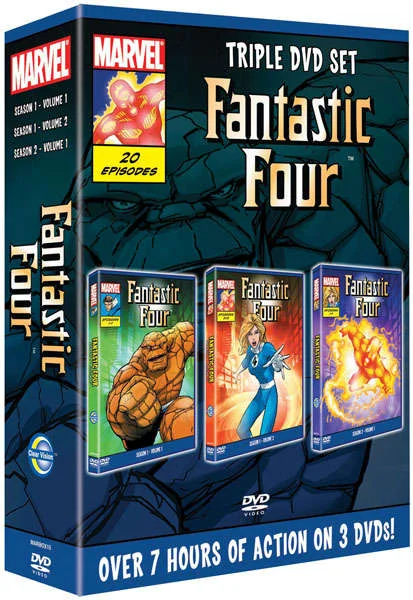Fantastic Four: Triple DVD Set - Season 1 Volume 1, Season 1 Volume 2 and Season 2 Volume 1 Afbeelding 1