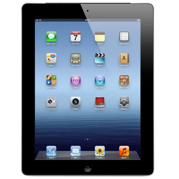 Apple New iPad 3rd Generation - 64GB Wi-Fi Tablet in Black (MC707B/A) Afbeelding 1