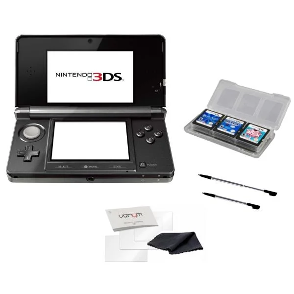 Nintendo 3DS Console (Cosmic Black) Bundle: Includes Free 7 in 1 Accessory Pack Afbeelding 1