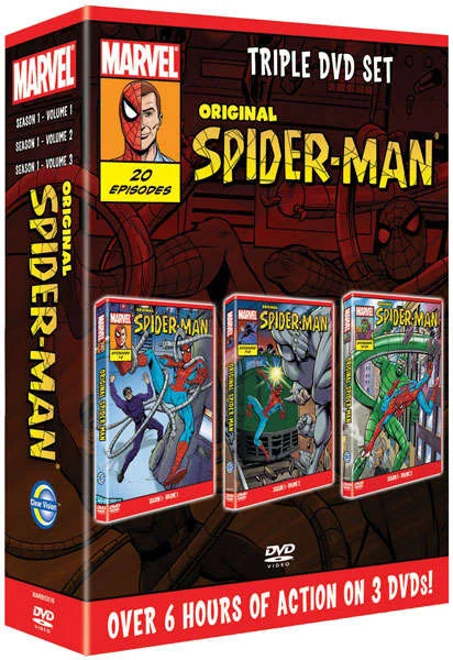 Original Spiderman: Triple DVD Set - Seizoen 1 Volume 1, Seizoen 1 Volume 2 en Seizoen 1 Volume 3 Afbeelding 1