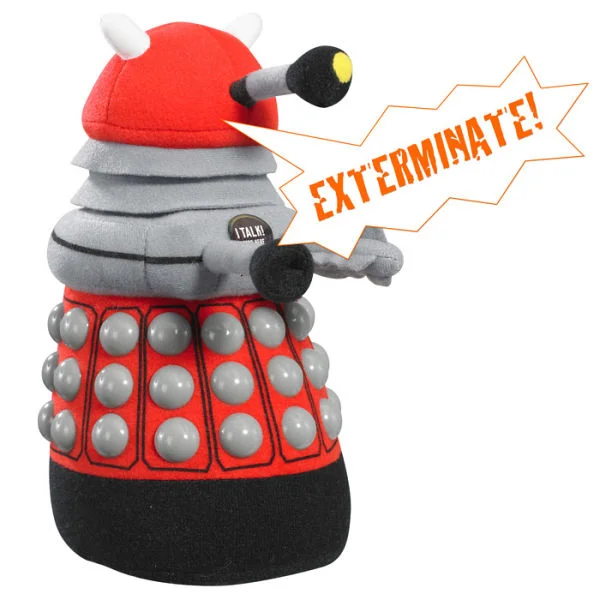 Doctor Who: Medium Red Dalek Talking Plush Afbeelding 1