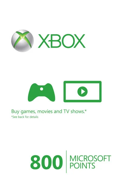 Xbox Live 800 Points Card Afbeelding 1