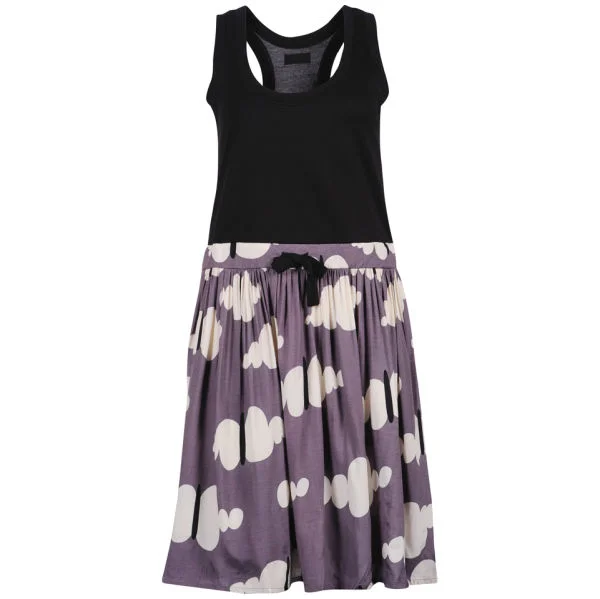 Numph Women's Vibe Cloud Print Dress -Shade Grey - M - Grijs Afbeelding 1