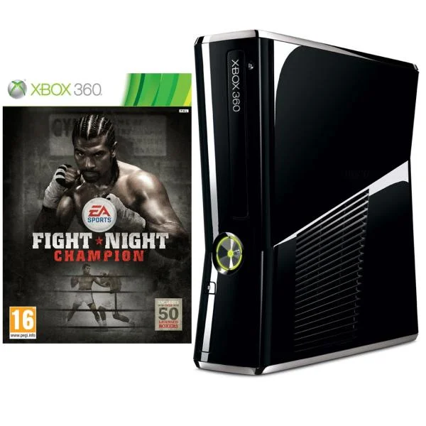 Xbox 360 250GB Bundle (Includes Fight Night: Champion) Afbeelding 1