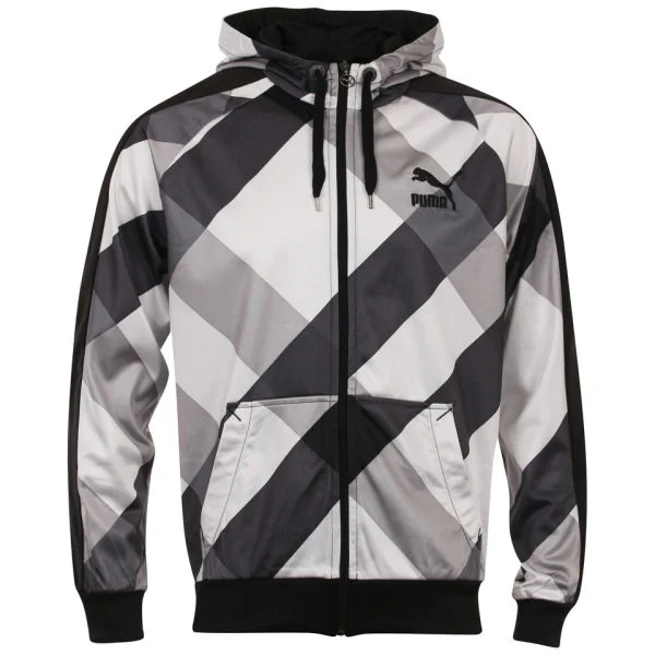 Puma Men's Archive Track Jacket - Black/White - S - Black/White Afbeelding 1