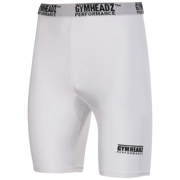 Gymheadz Men's Performance Skin Range Short White - S - Wit Afbeelding 1