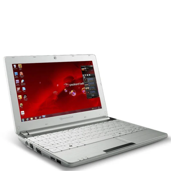 Packard Bell Dot 10.1 Inch SC/Atom Netbook N2600 (1GB RAM 320GB HDD W7S White) Afbeelding 1