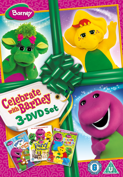 Barney: Celebrate With Barney (Please and Thank You / Furry Friends / Shapes and Colours) Afbeelding 1