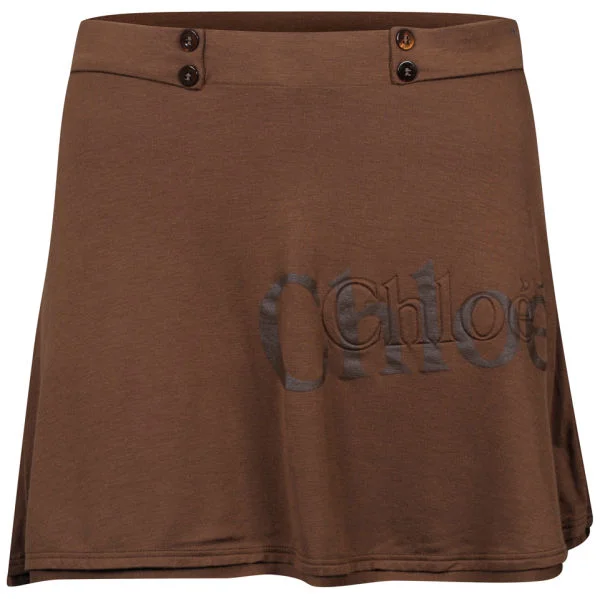 Chloe Women's Beach Skirt - Brown - 10 - Brown Afbeelding 1