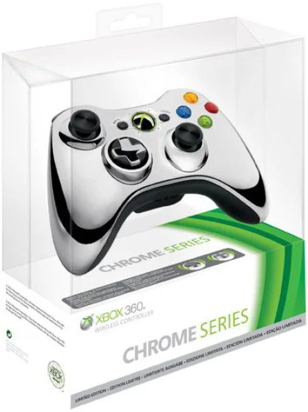 Xbox 360 Chrome Wireless Controller: Silver Afbeelding 1