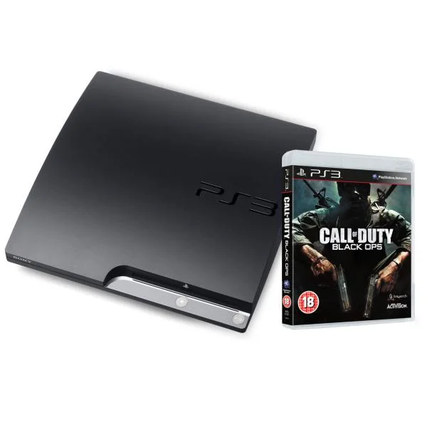 Playstation 3 PS3 Slim 160GB Console: Bundle (Includes Call Of Duty: Black Ops) Afbeelding 1