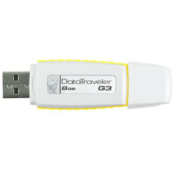 Kingston 8GB DataTraveller G3 Capless - Yellow (DTIG3/8GBZ) Afbeelding 1
