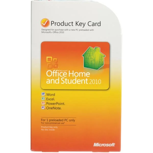 Office 2010 Home & Student (Product Key Card) Afbeelding 1
