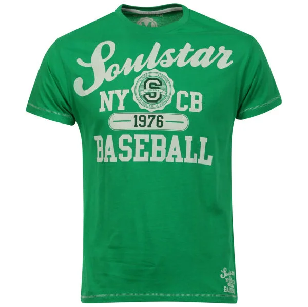 Soul Star Men's Beeball T-Shirt - Green - S - Groen Afbeelding 1