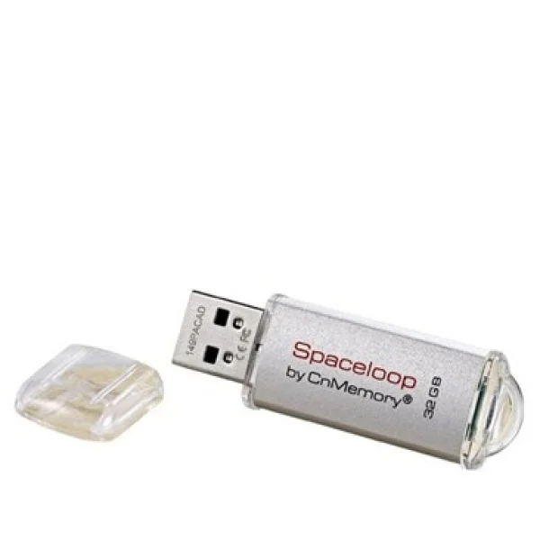CnMemory 32GB Spaceloop Metal USB 2.0 Flash Drive Afbeelding 1