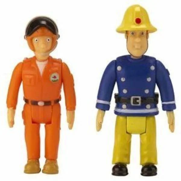 Fireman Sam 2 Pack Action Figures Fireman Sam & Pilot Afbeelding 1