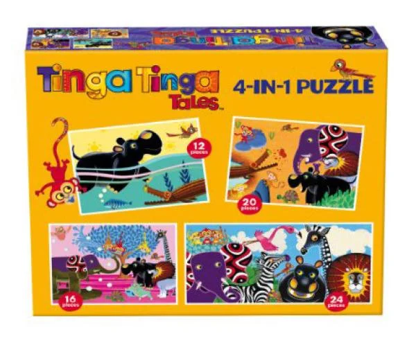 Tinga Tinga Tales 4 in 1 Puzzles Afbeelding 1