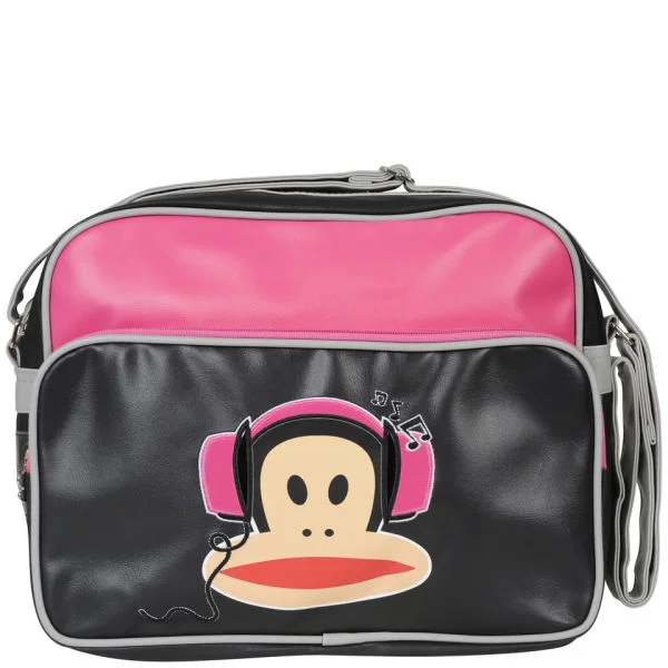 Paul Frank Headphones Messenger Bag - Fuschia/Black Afbeelding 1