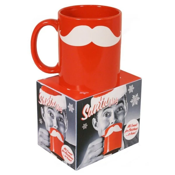 Santa Moustache Mug Afbeelding 1