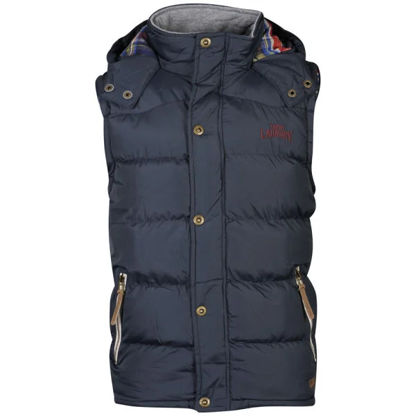 Tokyo Laundry Men's Kyber Gilet - Navy - S - Navy blauw Afbeelding 1