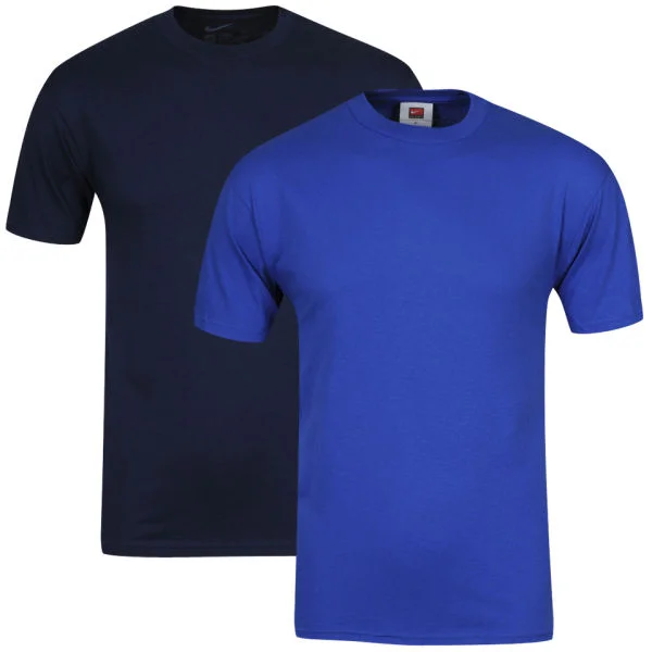 Nike Men's Short Sleeved T-Shirt Navy/Royal 2-Pack - S - Navy/Royal Afbeelding 1