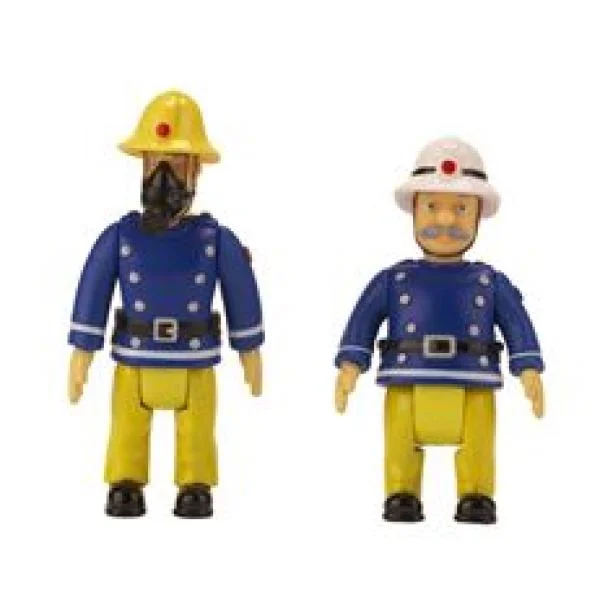 Fireman Sam 2 pack Action Figures Sam and Officer Steele Afbeelding 1