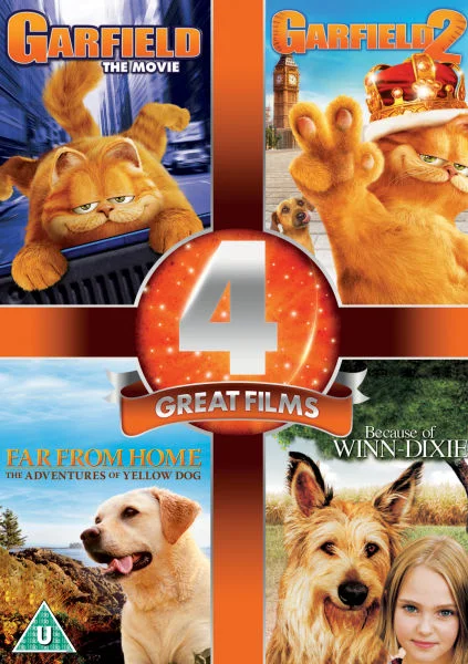 4 Great Films - Garfield / Garfield 2 / Far from Home / Because of Winn Dixie Afbeelding 1