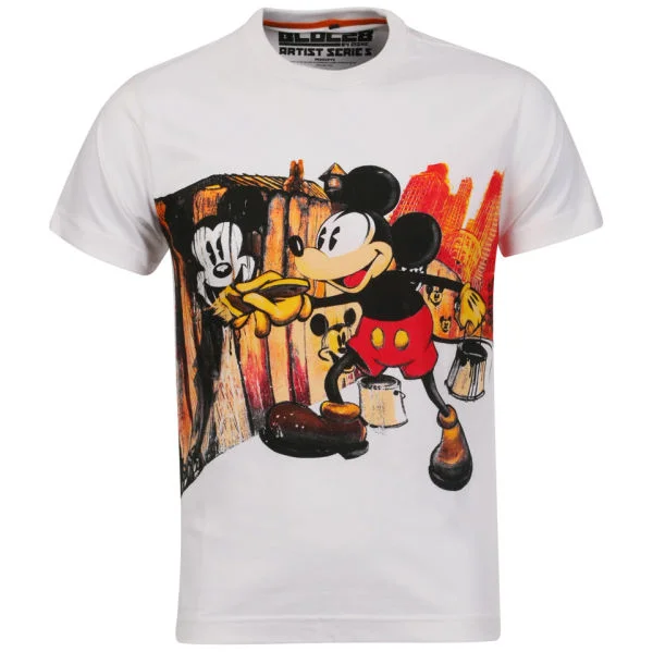 Addict Men's Mear One Mickey T-Shirt - White - S - Wit Afbeelding 1