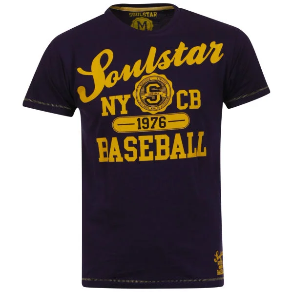 Soul Star Men's Beeball T-Shirt - Purple - S - Paars Afbeelding 1