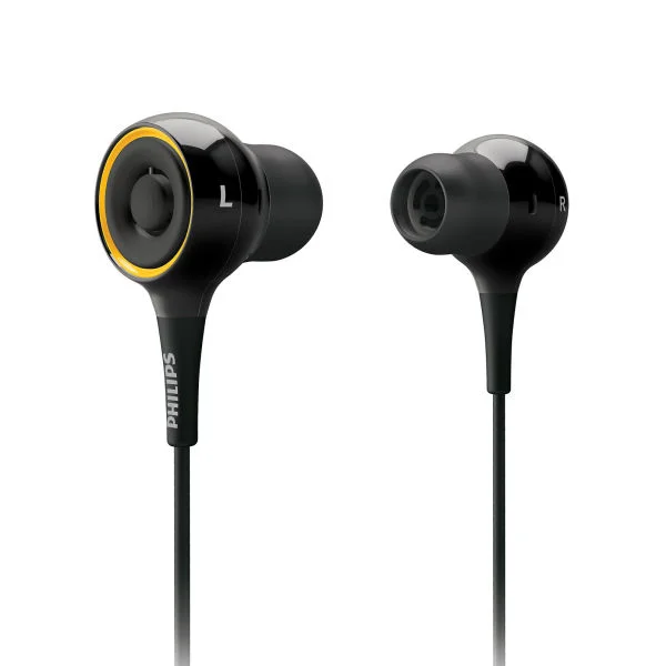Philips In-Ear Earphones with Virtual Surround Sound - Black (SHE6000/10) Afbeelding 1