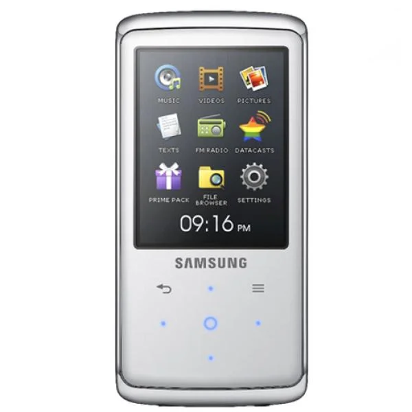 Samsung Q2 4GB MP3 Player - White (SAMQ2WH4G) Afbeelding 1