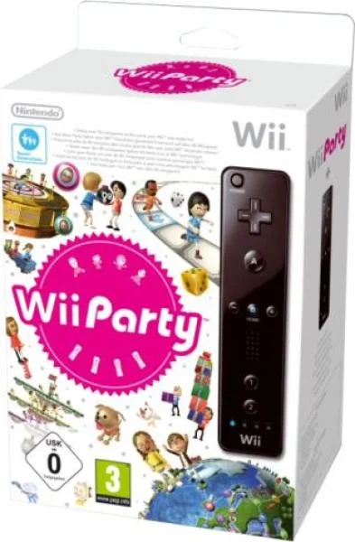 Wii Party with Official Wii Remote (Black) Afbeelding 1