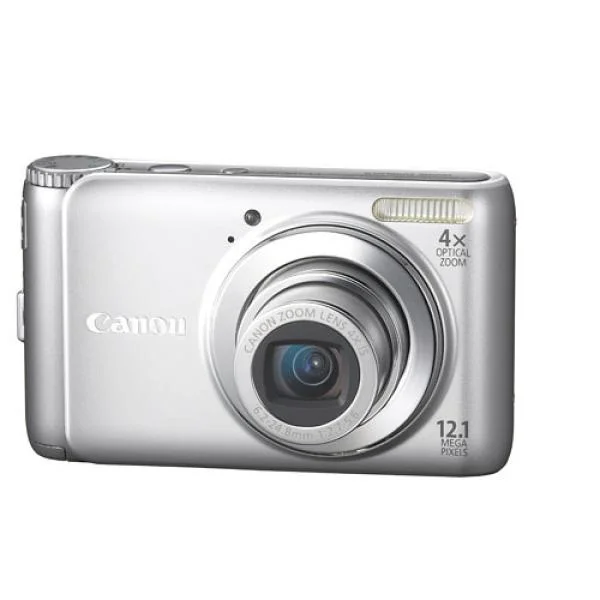 Canon PowerShot A3100 IS 12.1MP 4x Optical 2.7 Inch LCD - Silver Afbeelding 1