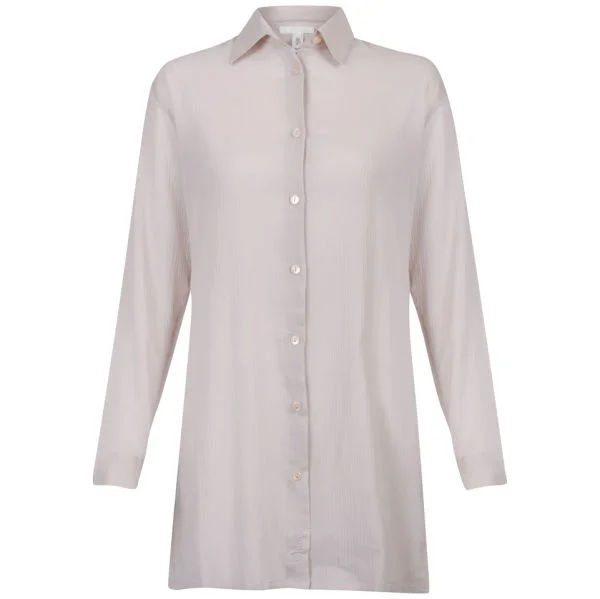Chloe Women's Long Button Shirt - Lilac - 10 - Lilac Afbeelding 1
