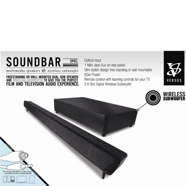 Versus Resonance SoundBar Sub (Wireless) Afbeelding 1