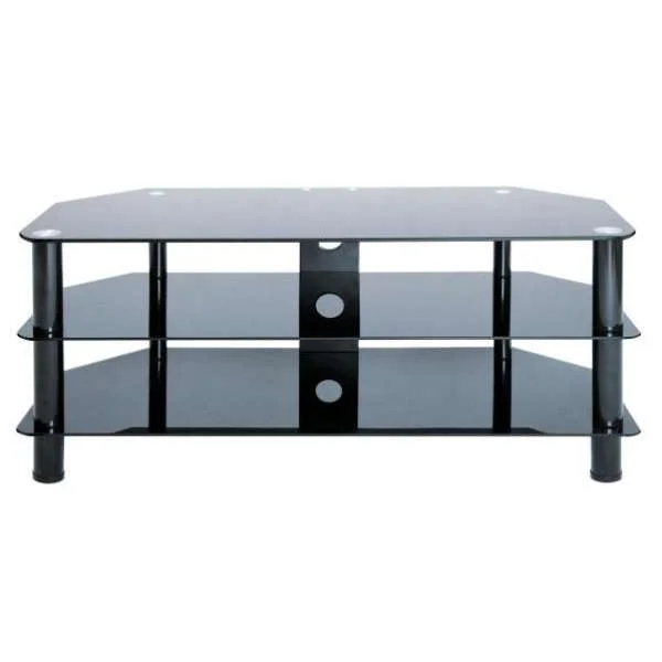 LEVV Black TV Stand for up to 50 Inch TVs Afbeelding 1