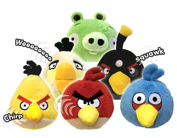 Angry Birds 4 Inch Plush with Sound - Assortment Afbeelding 1