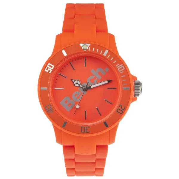 Bench Women's Plastic Bracelet Strap Watch - Orange Afbeelding 1