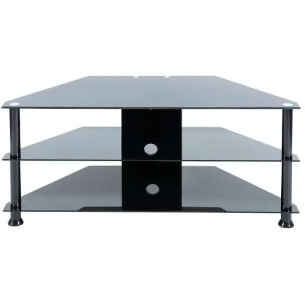 LEVV Black TV Stand for up to 42 Inch TVs Afbeelding 1