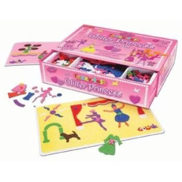 Fuzzy Felts Glitter Princess Deluxe Set Afbeelding 1