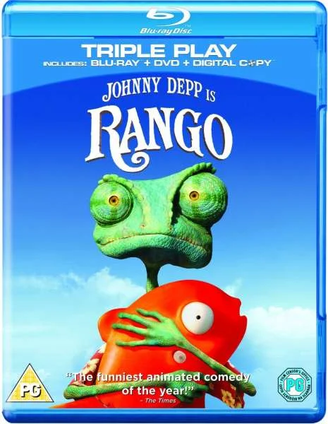 Rango Triple Play (Includes Blu-Ray, DVD and Digital Copy) Afbeelding 1