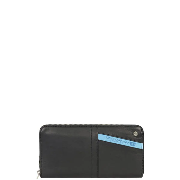 Diesel Fresh & Bright Granato F&B Waxed Leather Purse Afbeelding 1