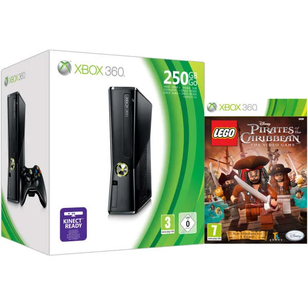 Xbox 360 250GB Bundle (Includes LEGO Pirates Of The Caribbean: The Video Game) Afbeelding 1