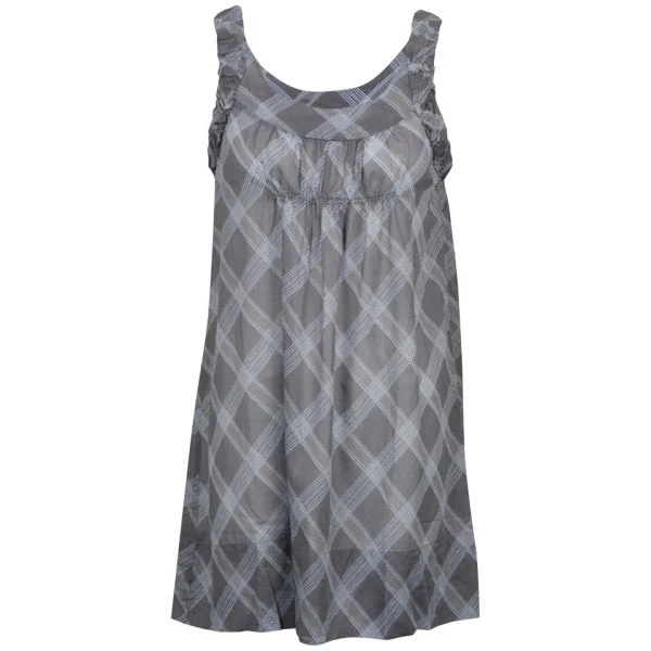 Chloe Women's Criss Cross Tunic - Blue/Grey - 12 - Blue/Grey Afbeelding 1