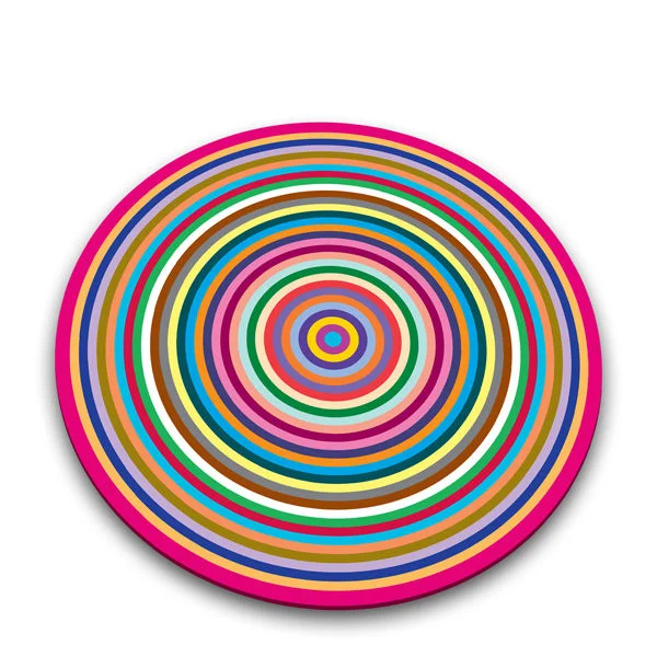 Worktop Saver Chopping Board - Coloured Rings Afbeelding 1