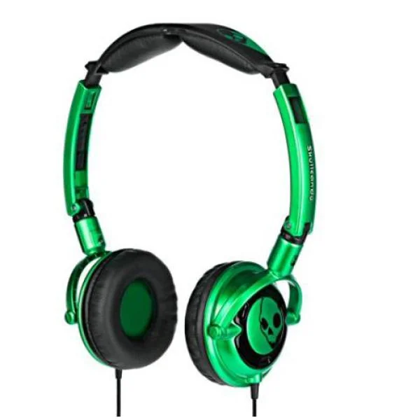Skullcandy 2010 Lowrider Headphones - Green/Black Afbeelding 1