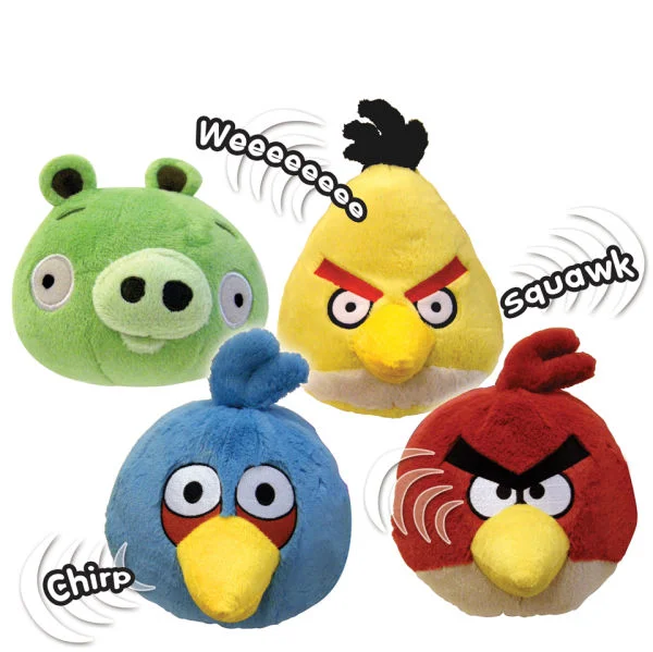Angry Birds 8 Inch Plush with Sound - Assortment Afbeelding 1