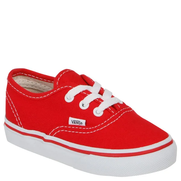 Vans Toddler Authentic Canvas Trainer - Red - 4 - - Afbeelding 1