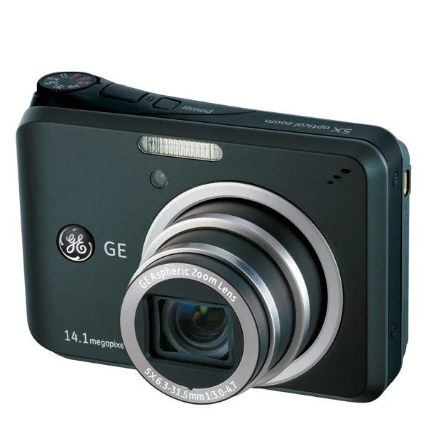 GE A1455 Digital Camera - Black (14.1MP, 5 x Optical Zoom, 2.7 Inch LCD) Afbeelding 1
